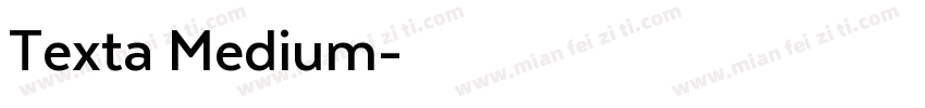 Texta Medium字体转换